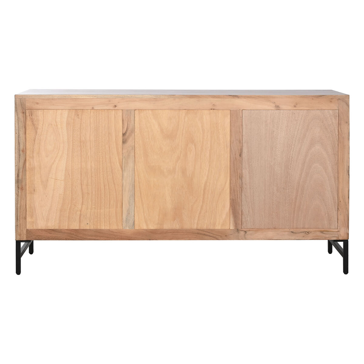 Skænk Home ESPRIT Brun Sort Metal Akacie 145 x 40 x 80 cm
